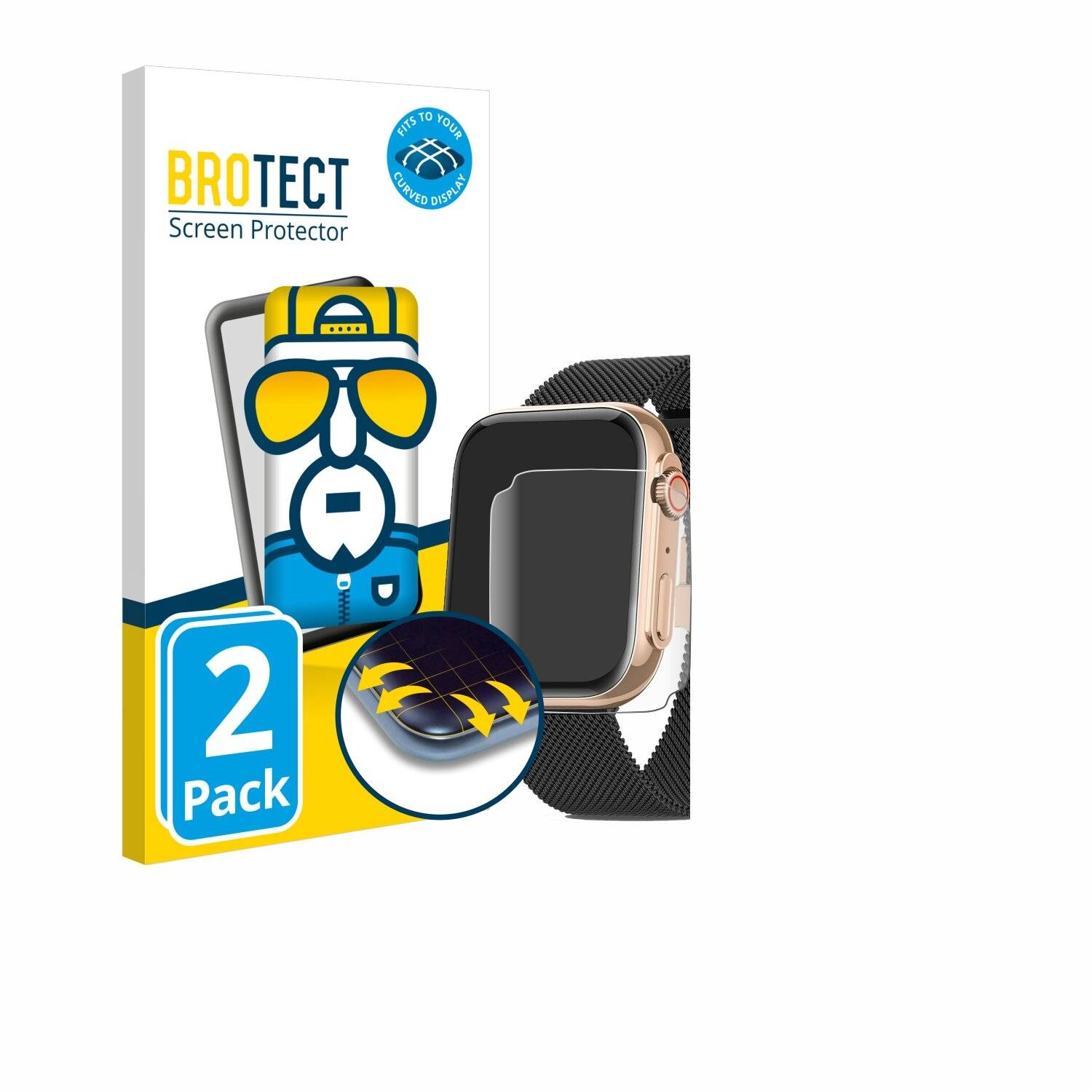 2x BROTECT Flex Full-Screen Folie für Aimiuvei G36