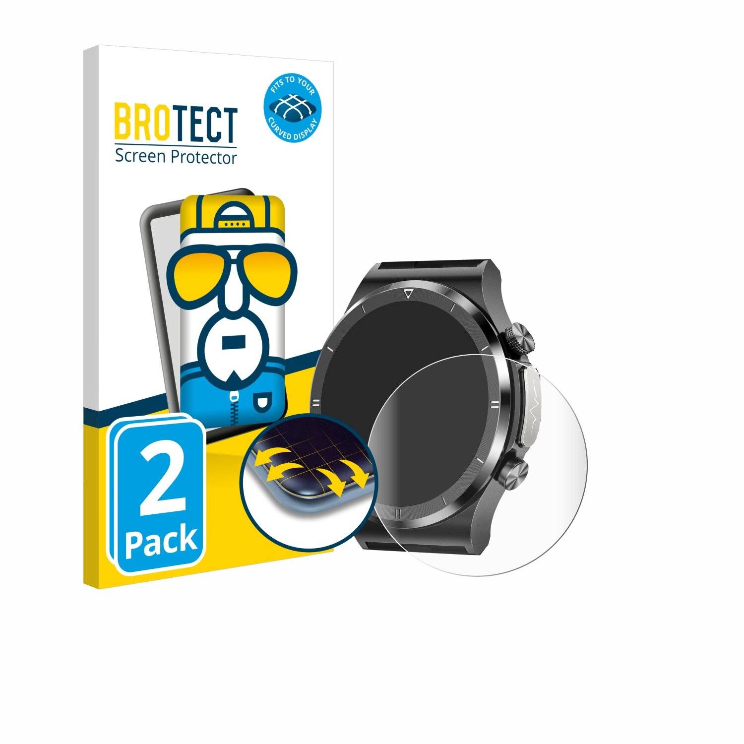 2x BROTECT Flex Full-Screen Folie für Hasakei T30