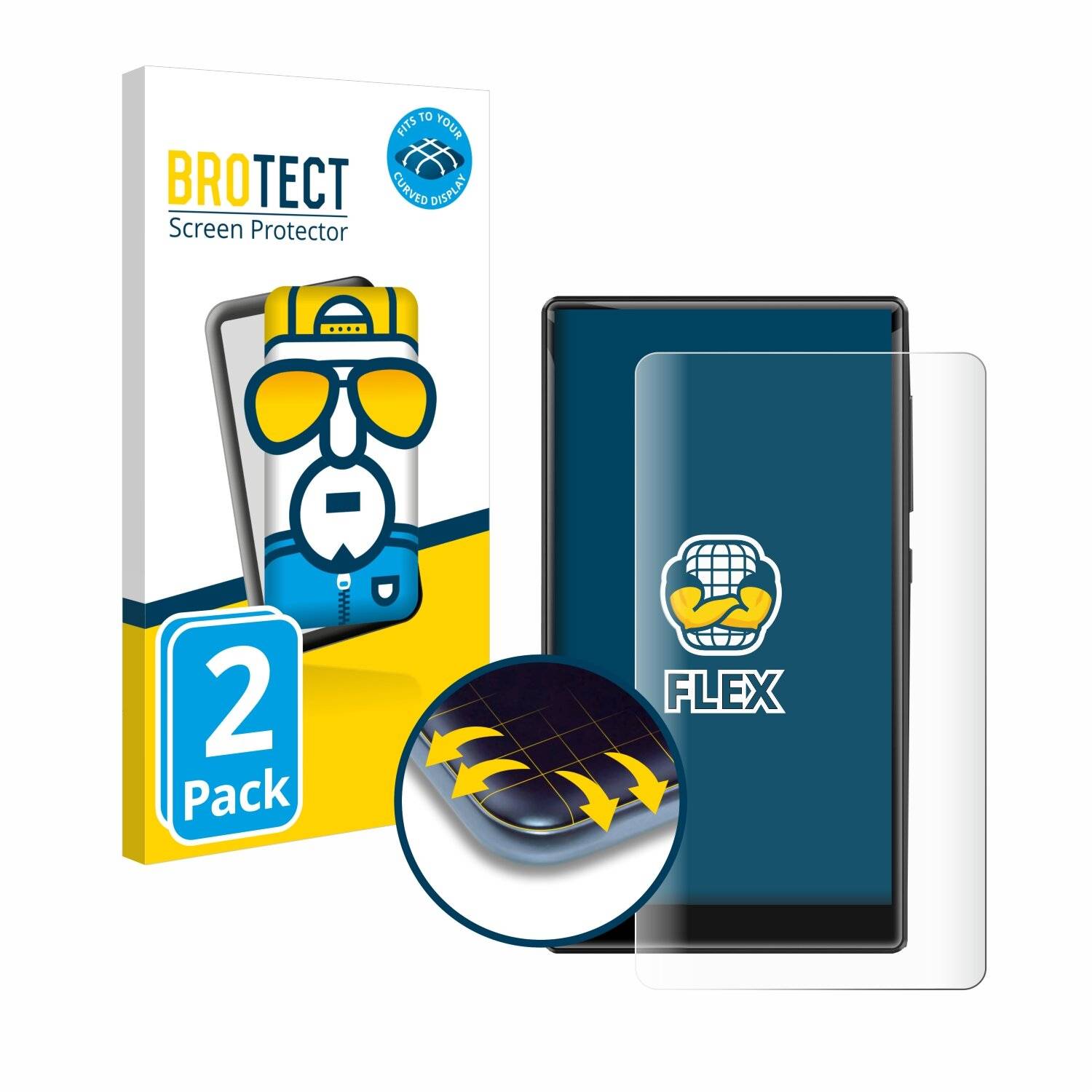 2x BROTECT Flex Full-Screen Folie für innioasis