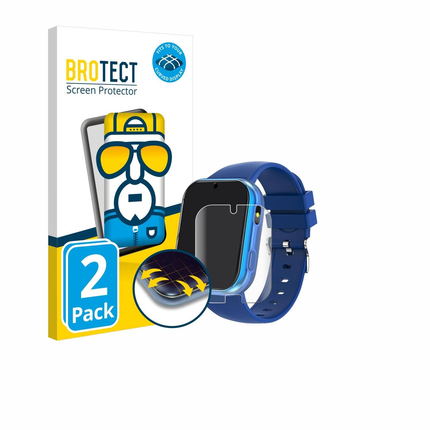 2x BROTECT Flex Full-Screen Folie für Eowfox