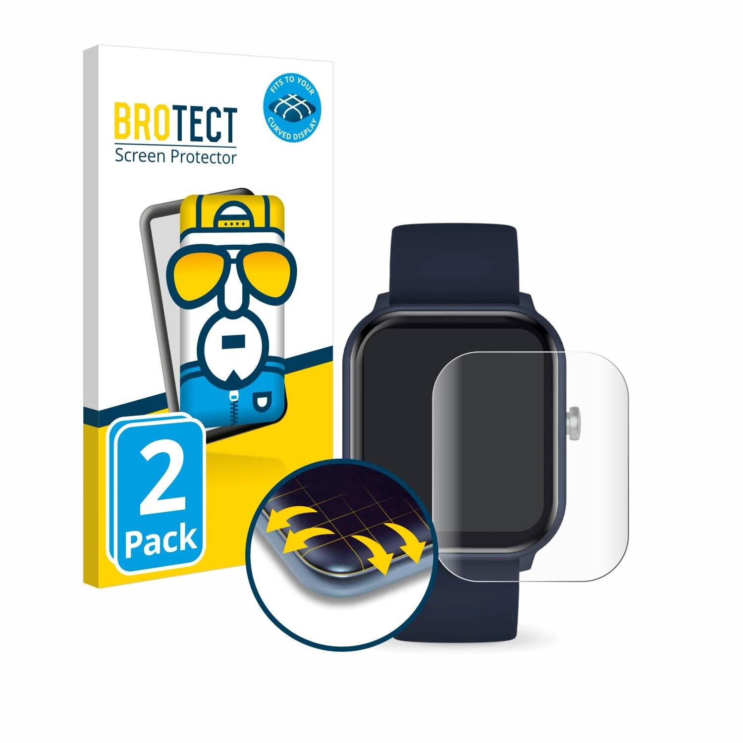 2x BROTECT Flex Full-Screen Folie für Ice-Watch ICE Smart junior