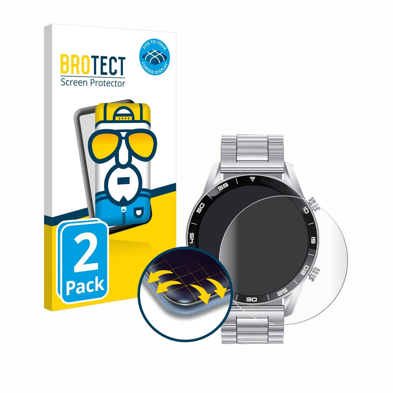 2x BROTECT Flex Full-Screen Folie für Foxbox SML1-C PRO