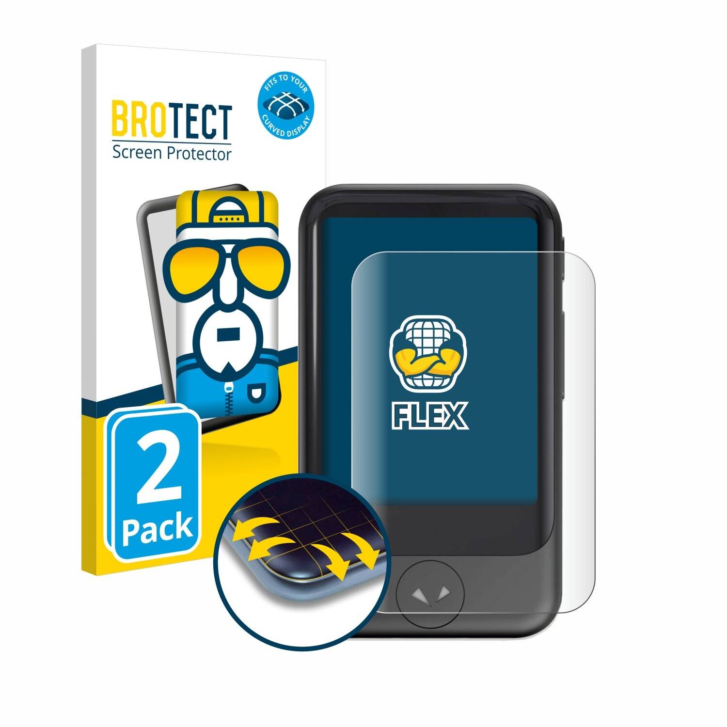 2x BROTECT Flex Full-Screen Folie für Pocketalk