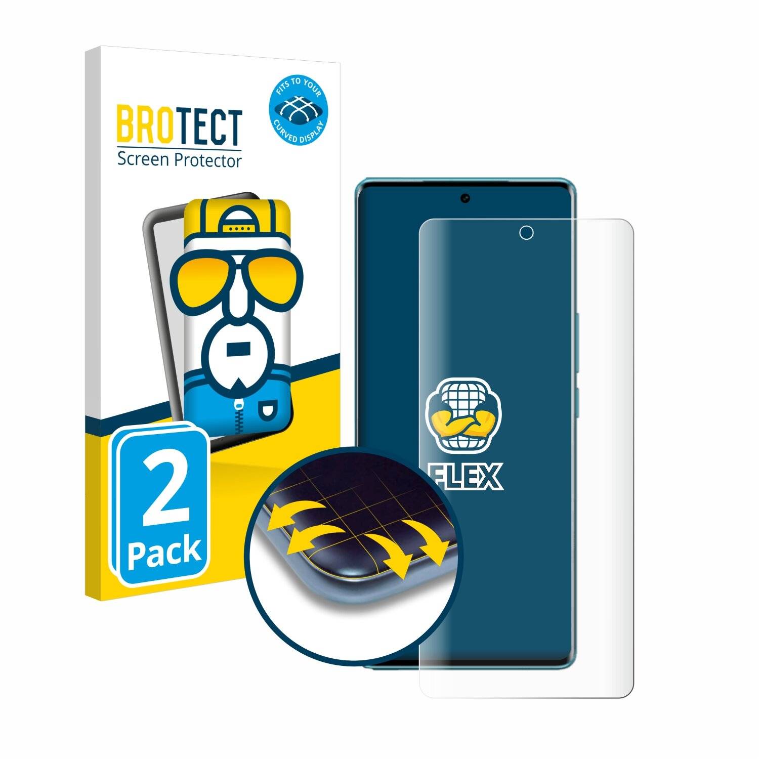 2x BROTECT Flex Full-Screen Folie für Vivo V29