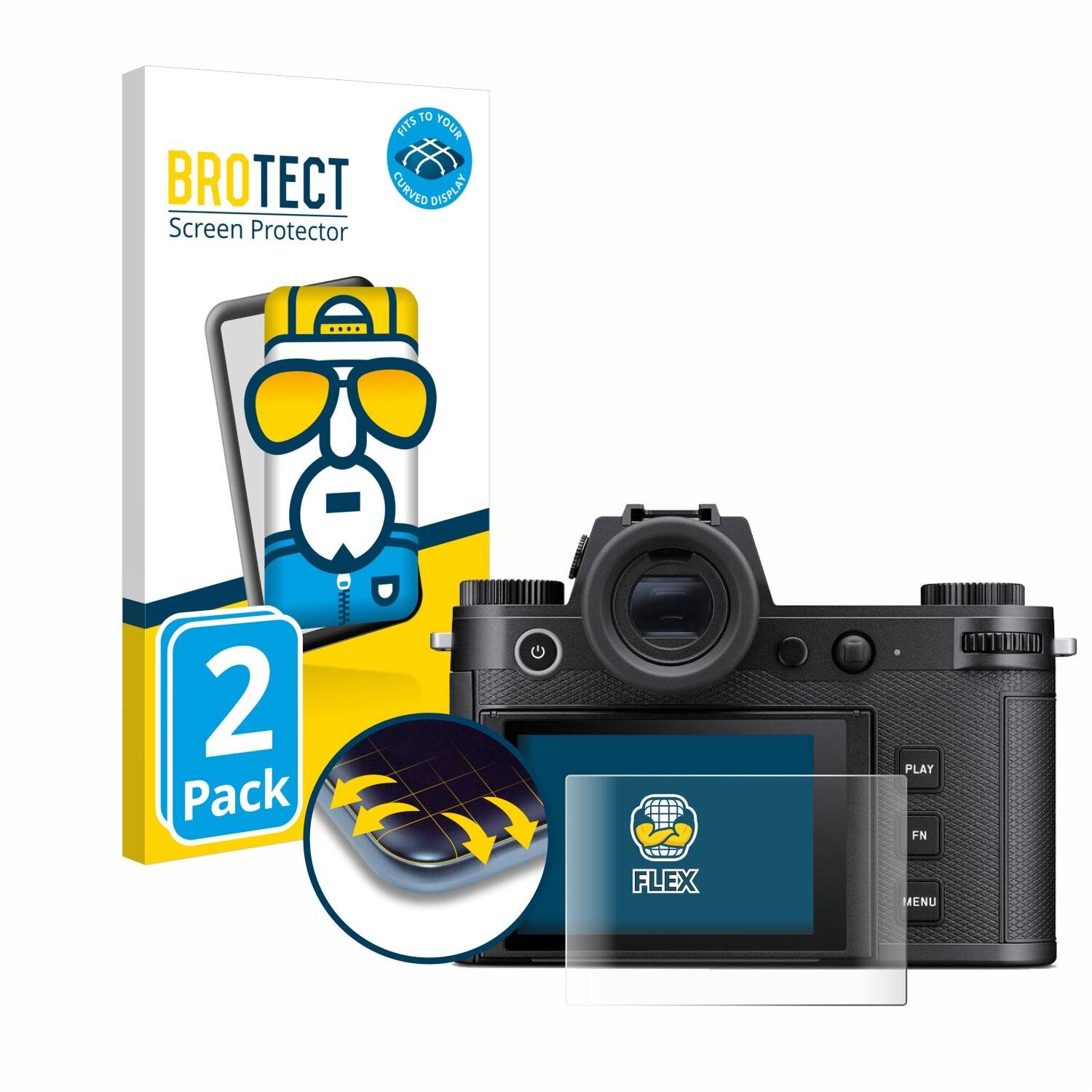 2x BROTECT Flex Full-Screen Folie für Leica