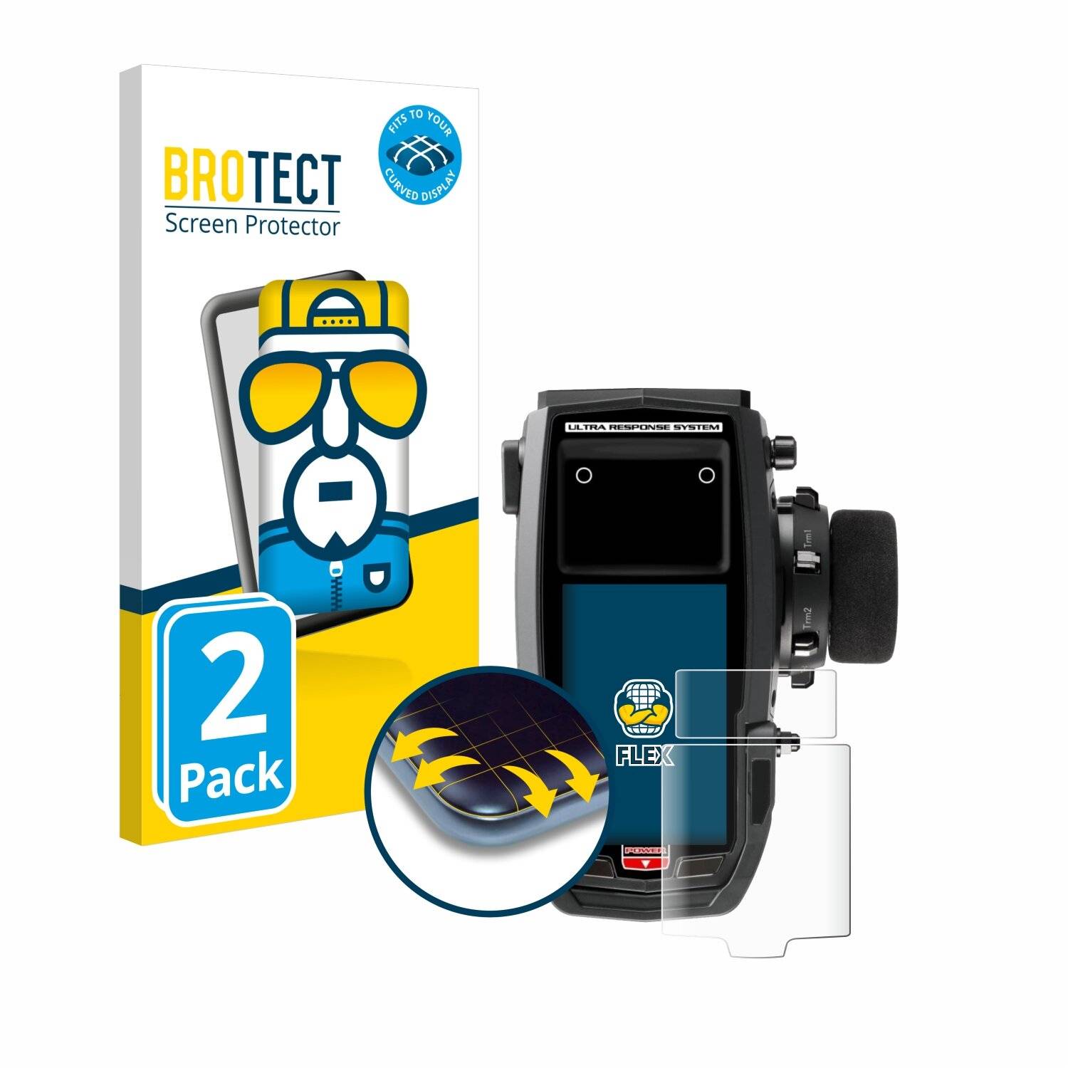 2x BROTECT Flex Full-Screen Folie für Sanwa
