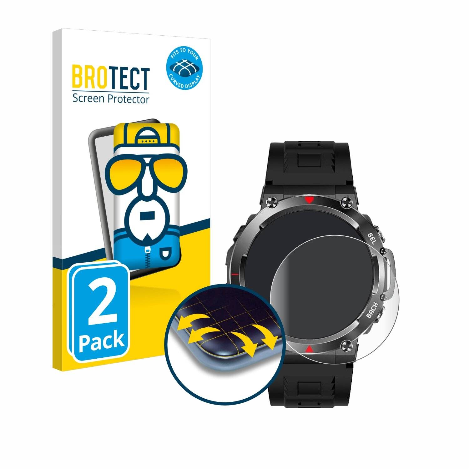 2x BROTECT Flex Full-Screen Folie für Imfrchcs X106