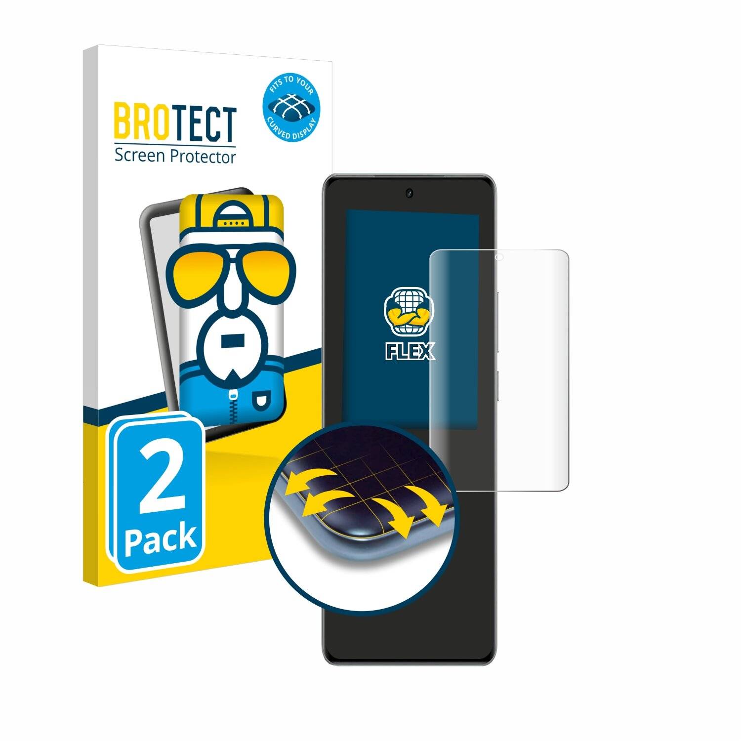 2x BROTECT Flex Full-Screen Folie für realme GT
