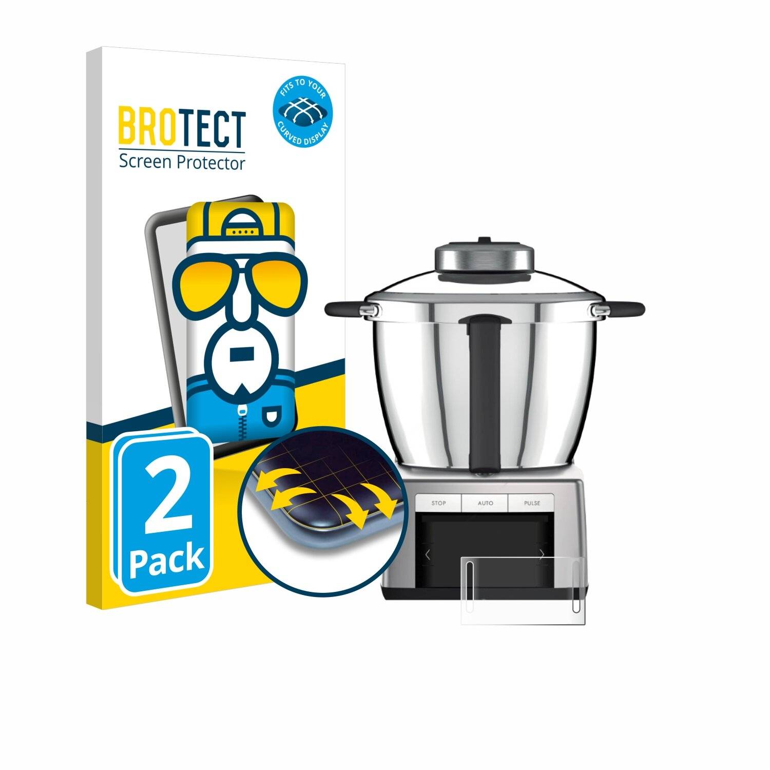 2x BROTECT Flex Full-Screen Folie für Magimix Cook