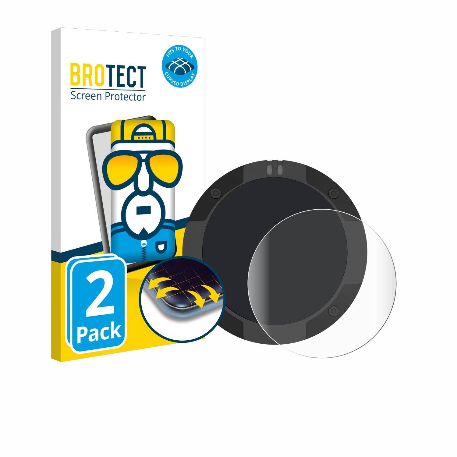 2x BROTECT Flex Full-Screen Folie für Beeline Moto