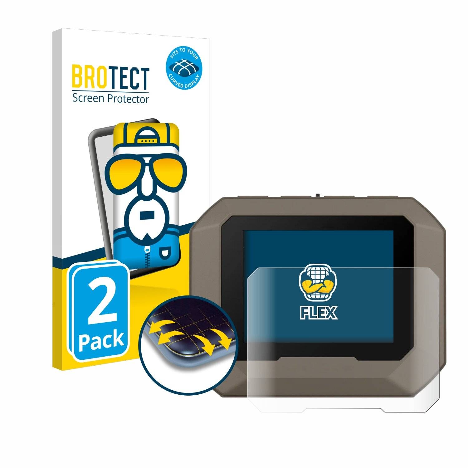 2x BROTECT Flex Full-Screen Folie für Garmin Xero C1