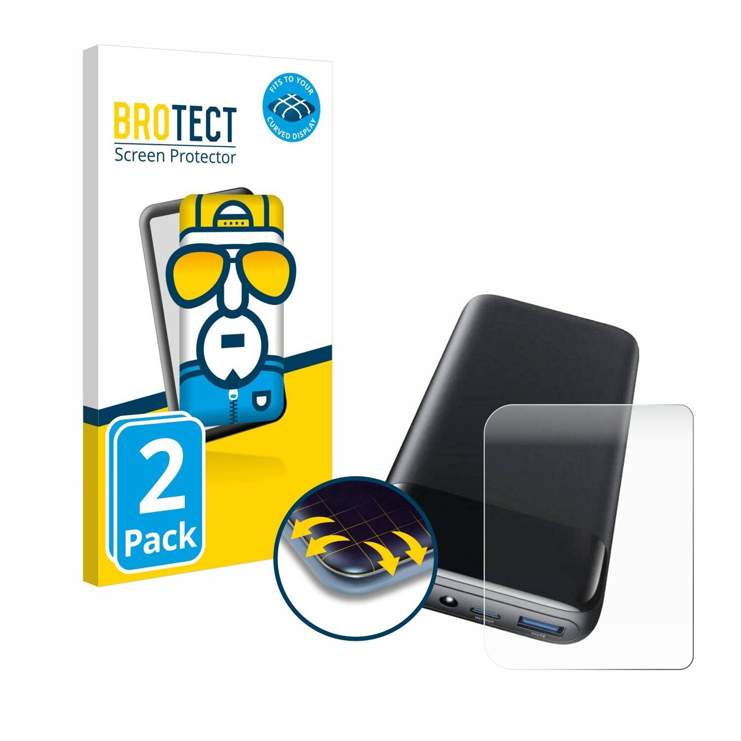 2x BROTECT Flex Full-Screen Folie für INIU