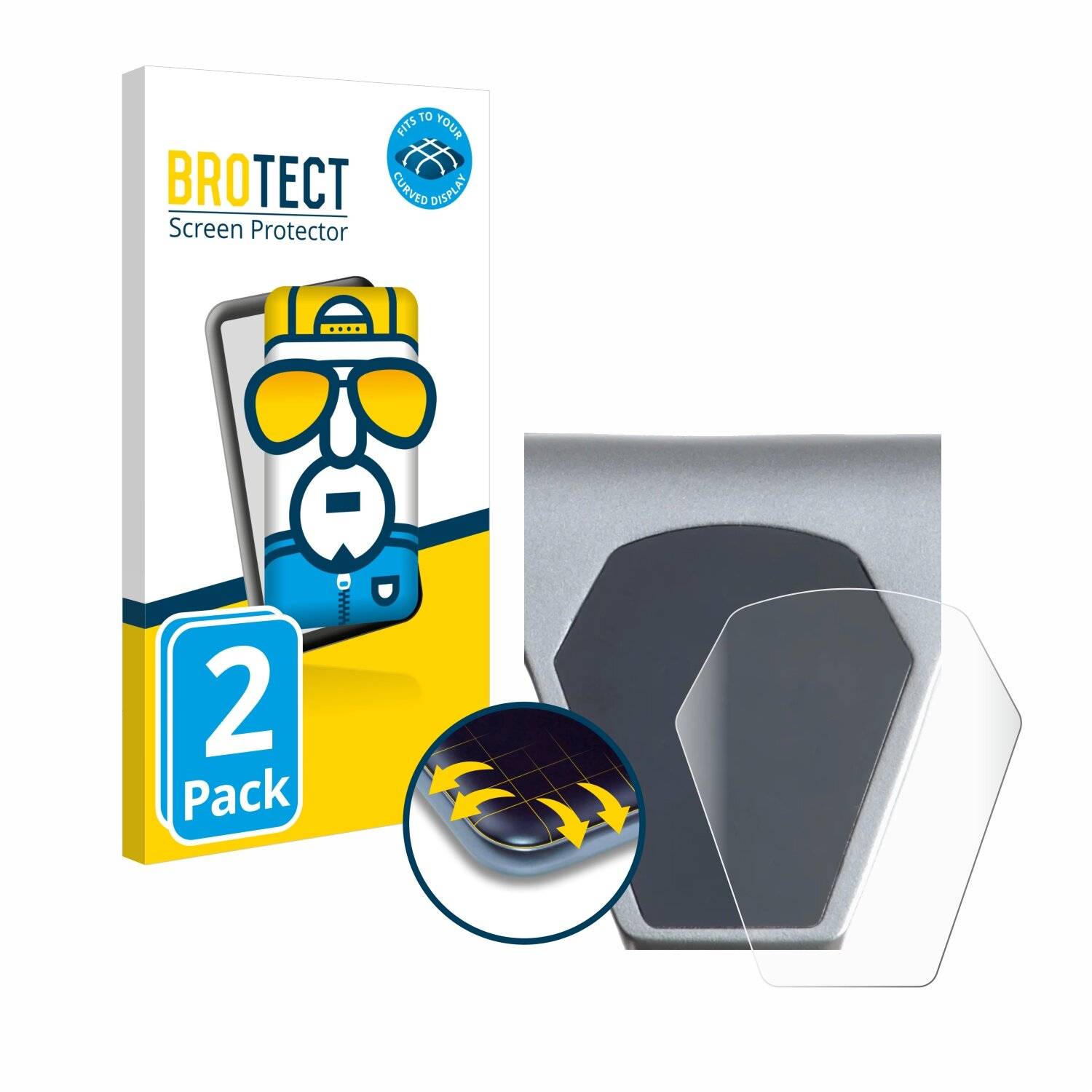 2x BROTECT Flex Full-Screen Folie für Epowerfun ePF-PULSE