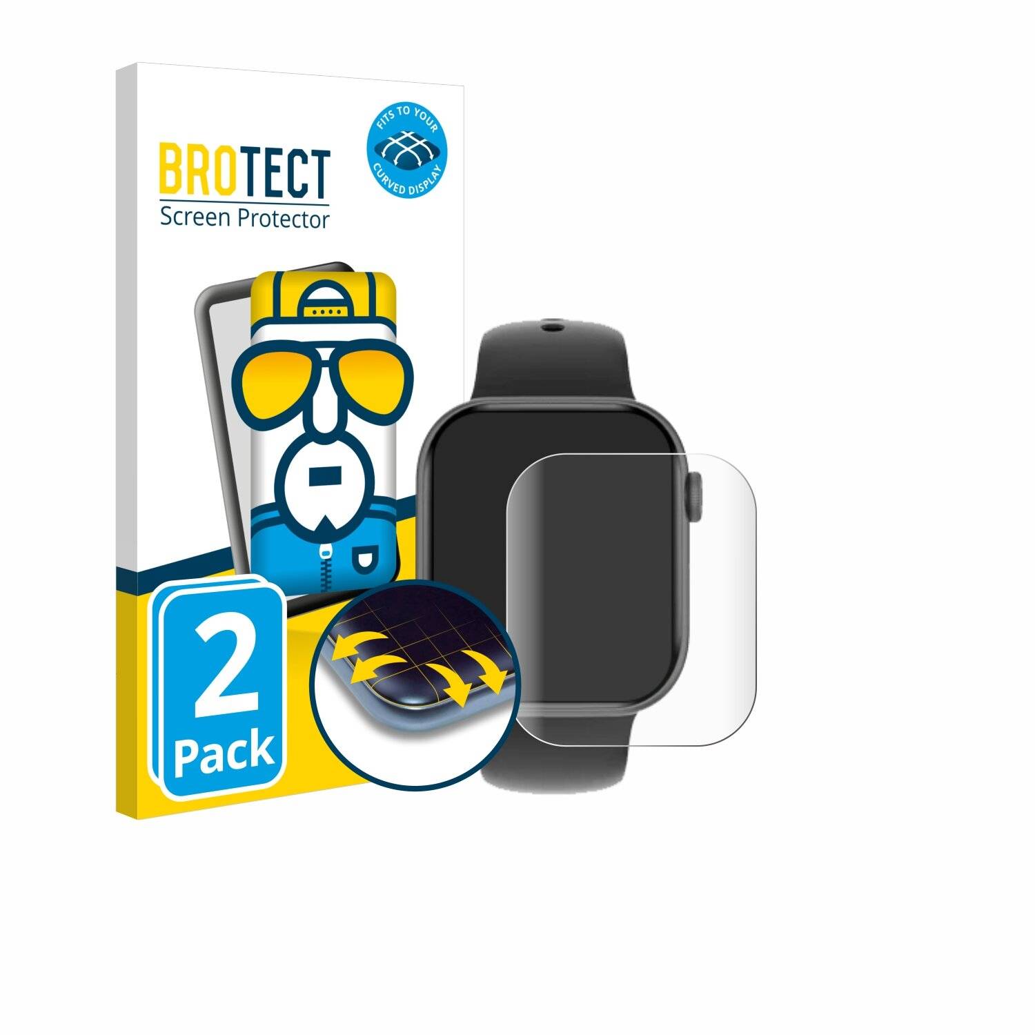 2x BROTECT Flex Full-Screen Folie für Rollme Watch