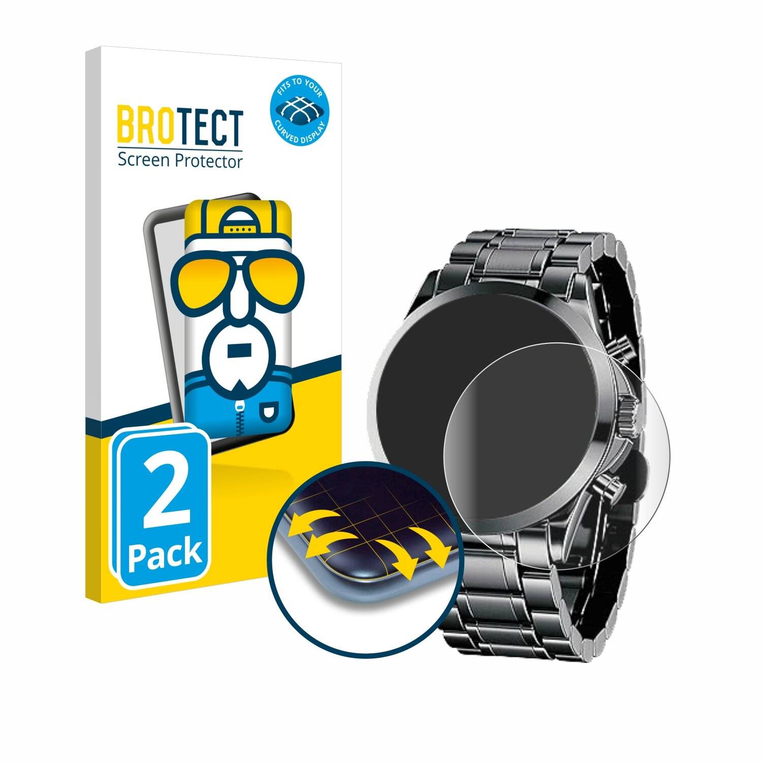 2x BROTECT Flex Full-Screen Folie für By Benyar