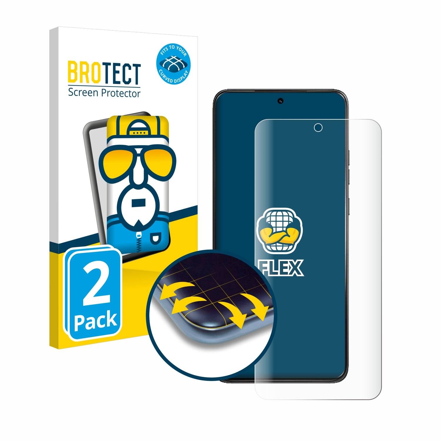 2x BROTECT Flex Full-Screen Folie für Motorola ThinkPhone