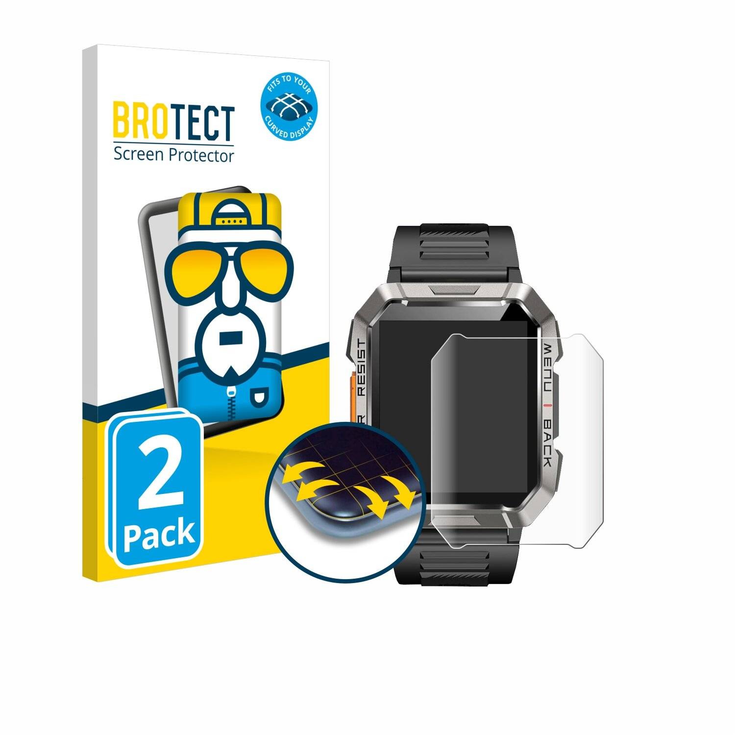 2x BROTECT Flex Full-Screen Folie für Baolubao
