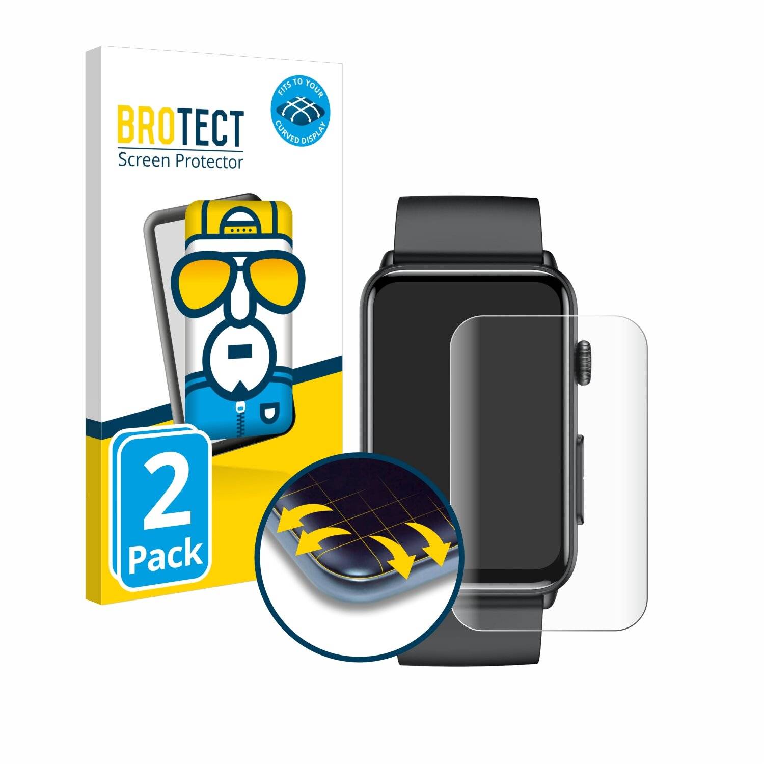 2x BROTECT Flex Full-Screen Folie für Kardena Care Pro 4