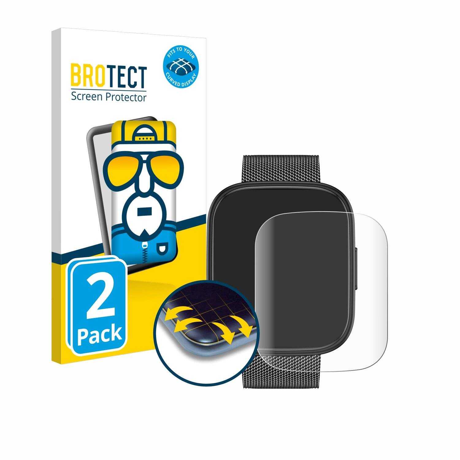 2x BROTECT Flex Full-Screen Folie für Levowatch Doitx