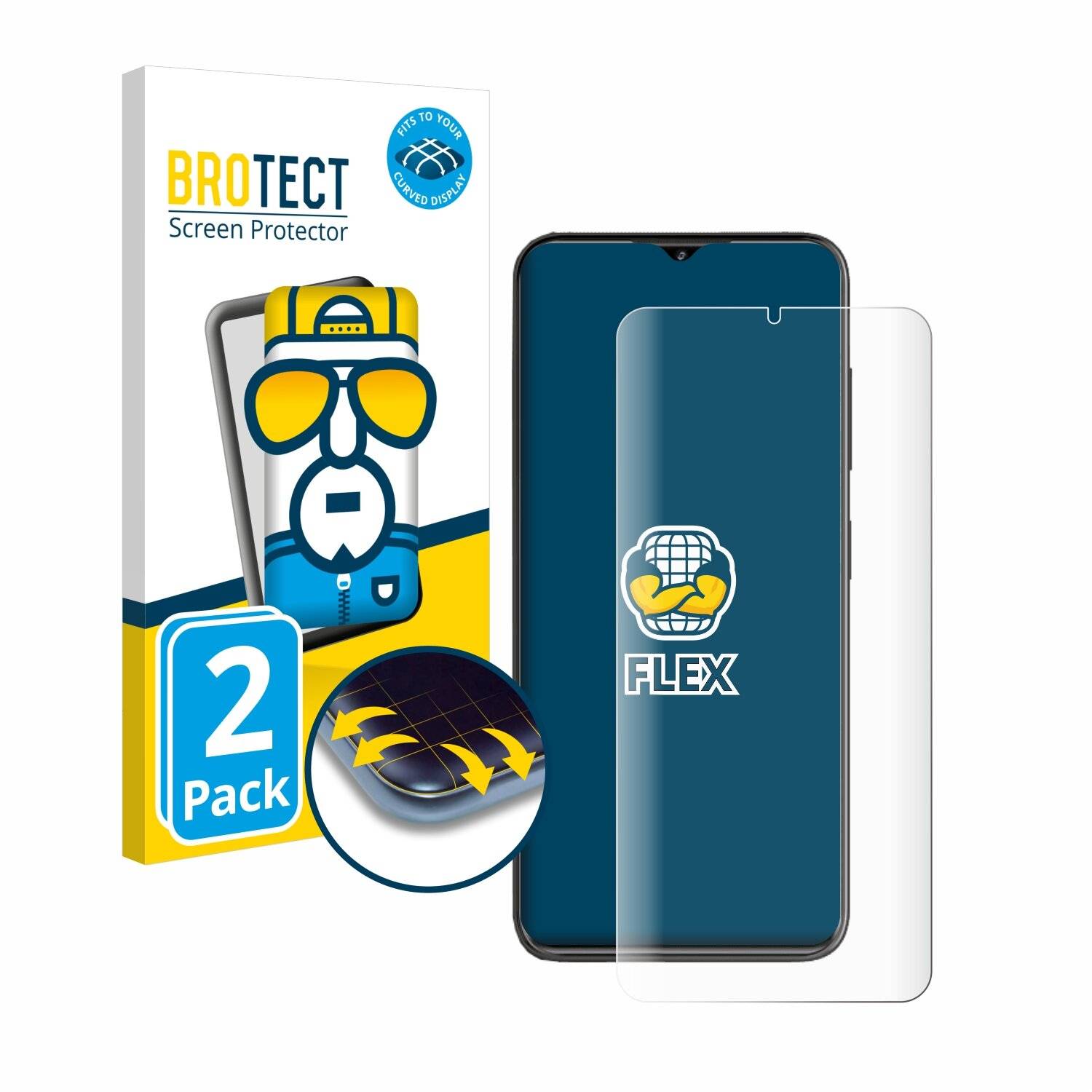 2x BROTECT Flex Full-Screen Folie für ZTE Blade
