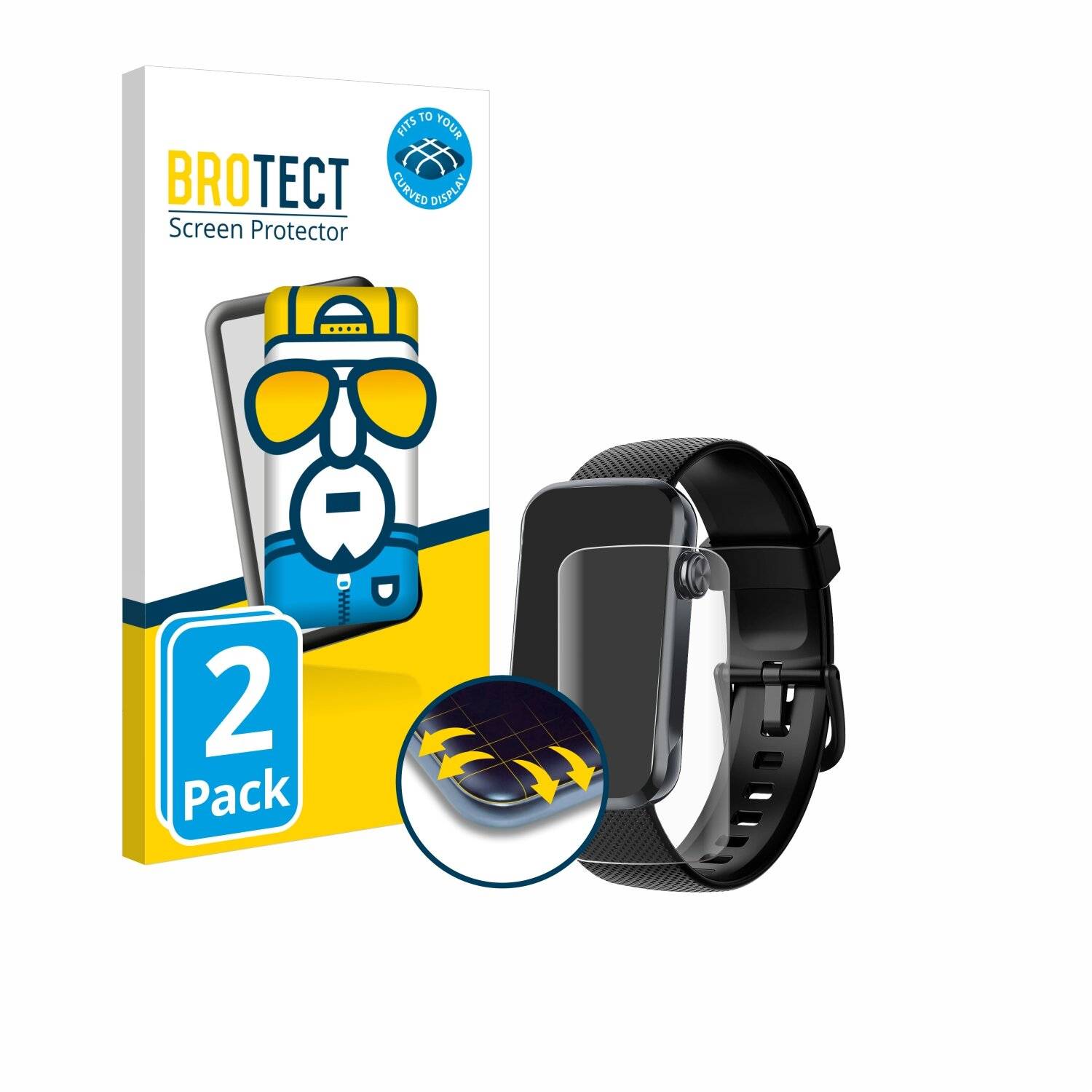2x BROTECT Flex Full-Screen Folie für Fempoin T31