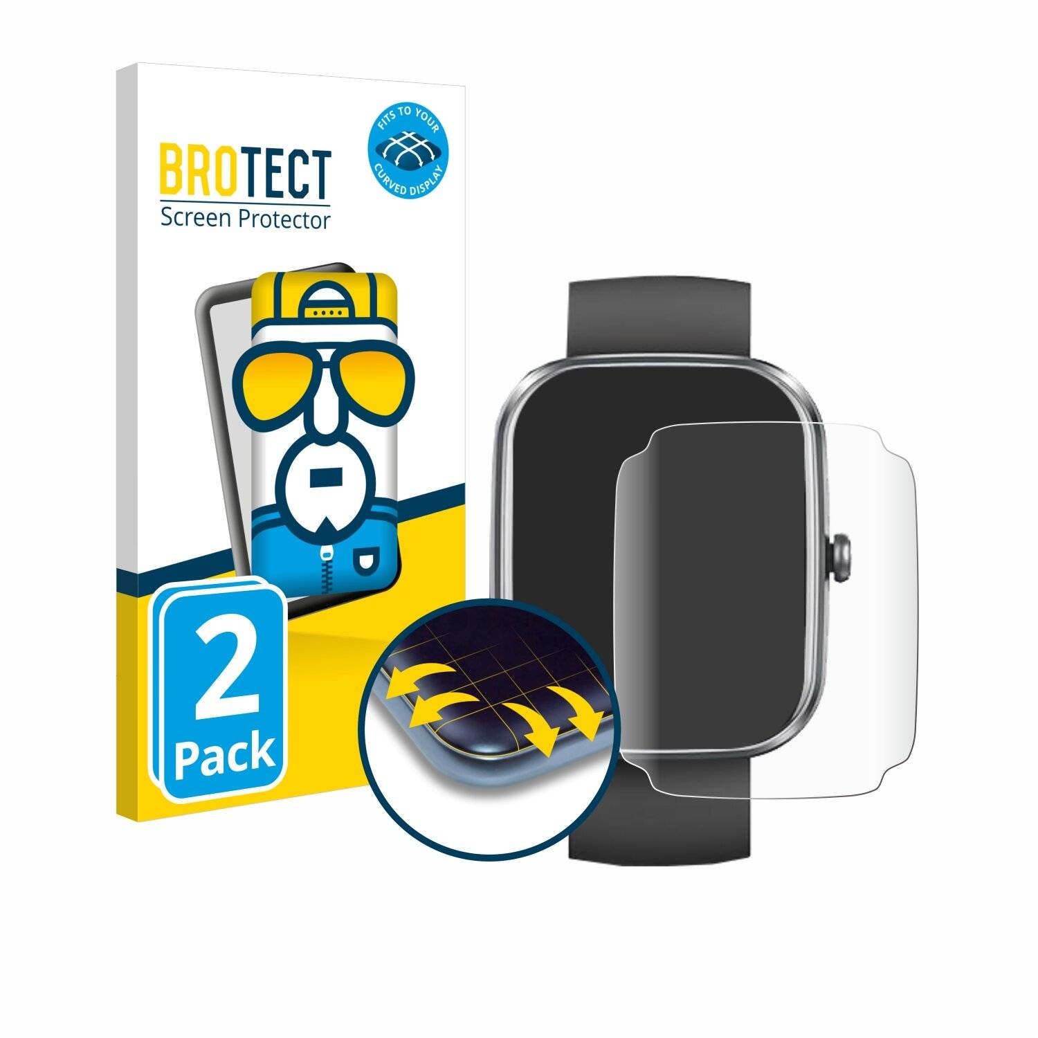 2x BROTECT Flex Full-Screen Folie für Dyurwa T60