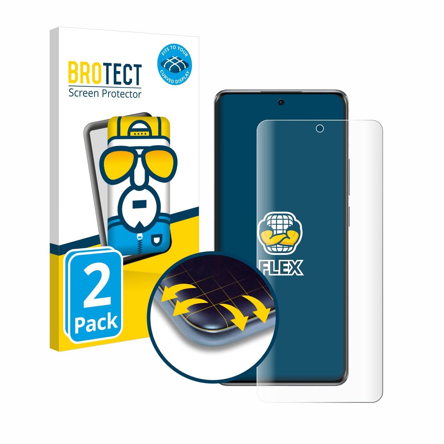 2x BROTECT Flex Full-Screen Folie für Oppo F27