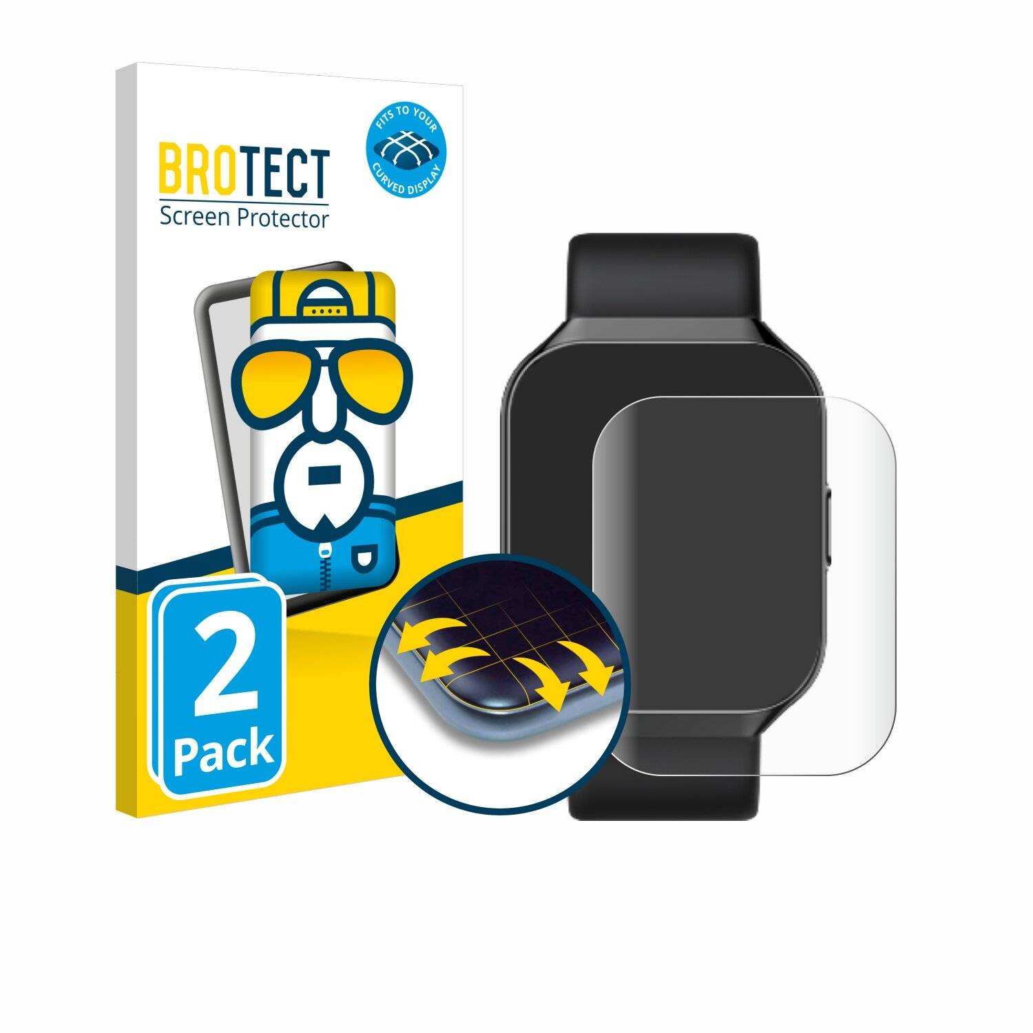 2x BROTECT Flex Full-Screen Folie für HOIFA P98