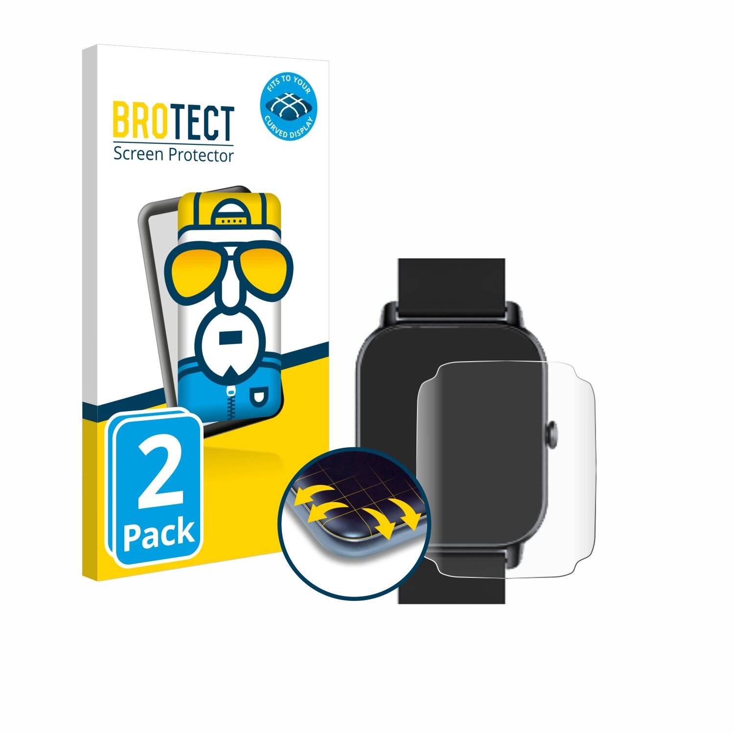 2x BROTECT Flex Full-Screen Folie für Ddidbi P114