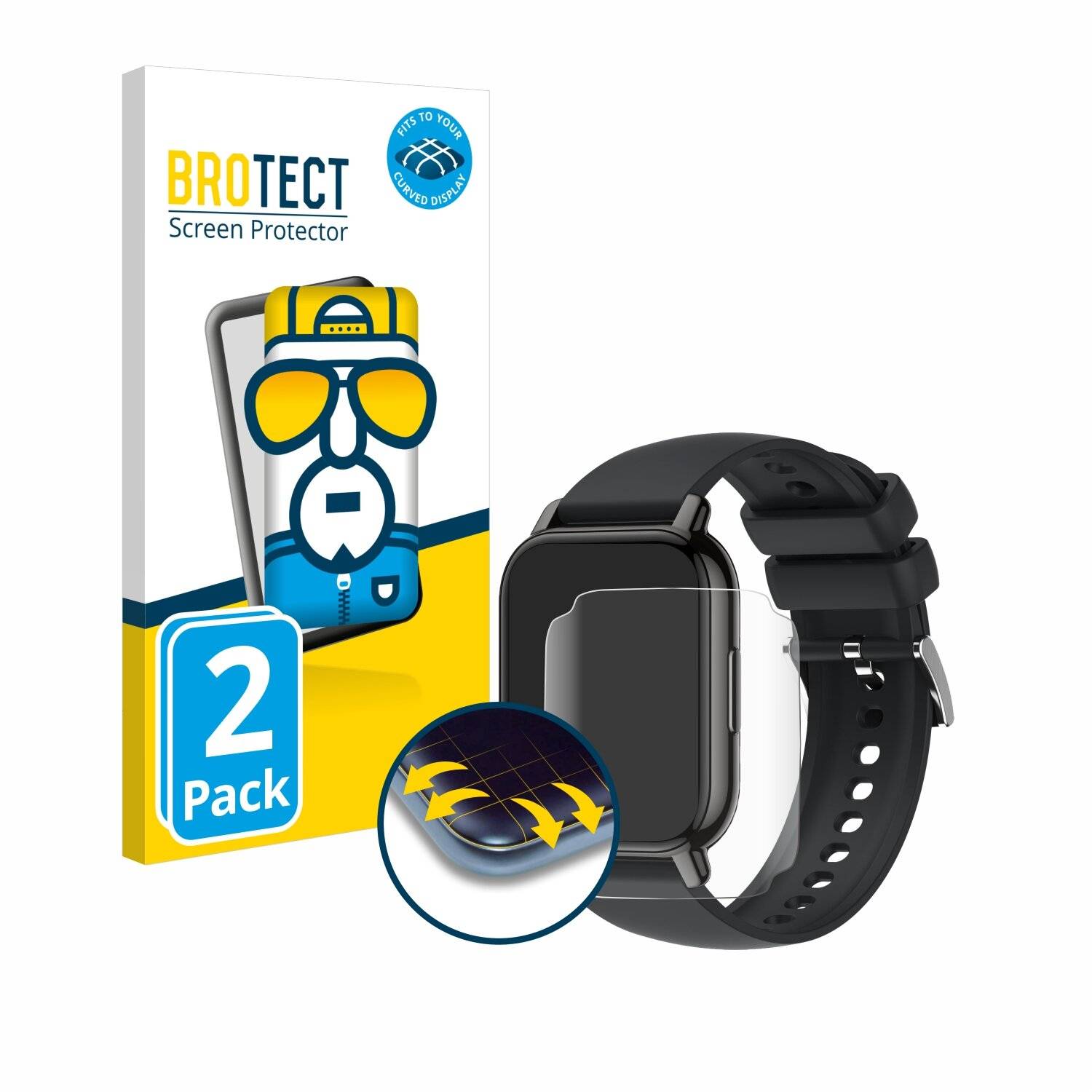 2x BROTECT Flex Full-Screen Folie für Maoo Amplify 2