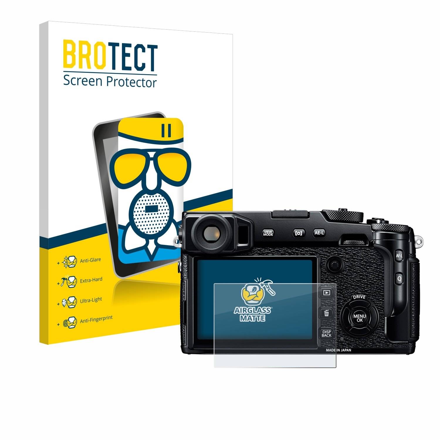 BROTECT AirGlass Matt Glas Panzer Folie für Fujifilm