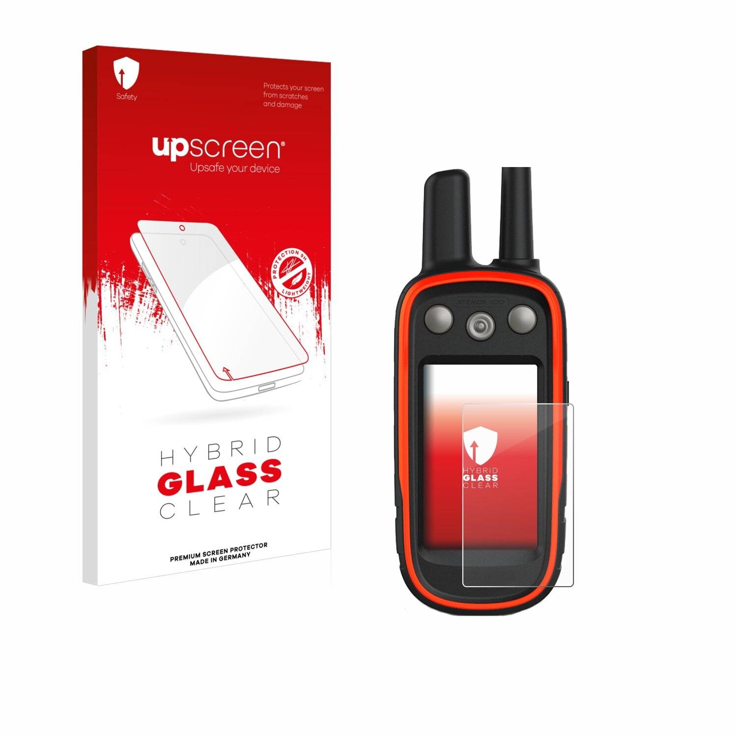 upscreen Hybrid Glas Panzer-Folie für Garmin Atemos