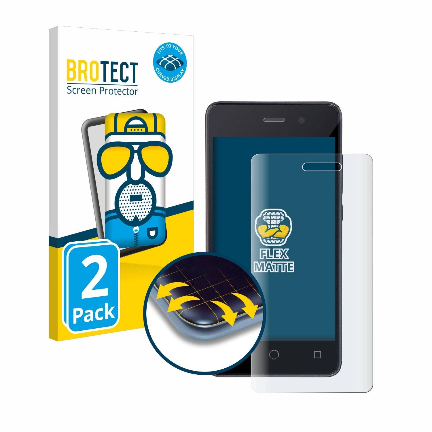 2x BROTECT Flex Matt Full-Screen Folie für Omnipod