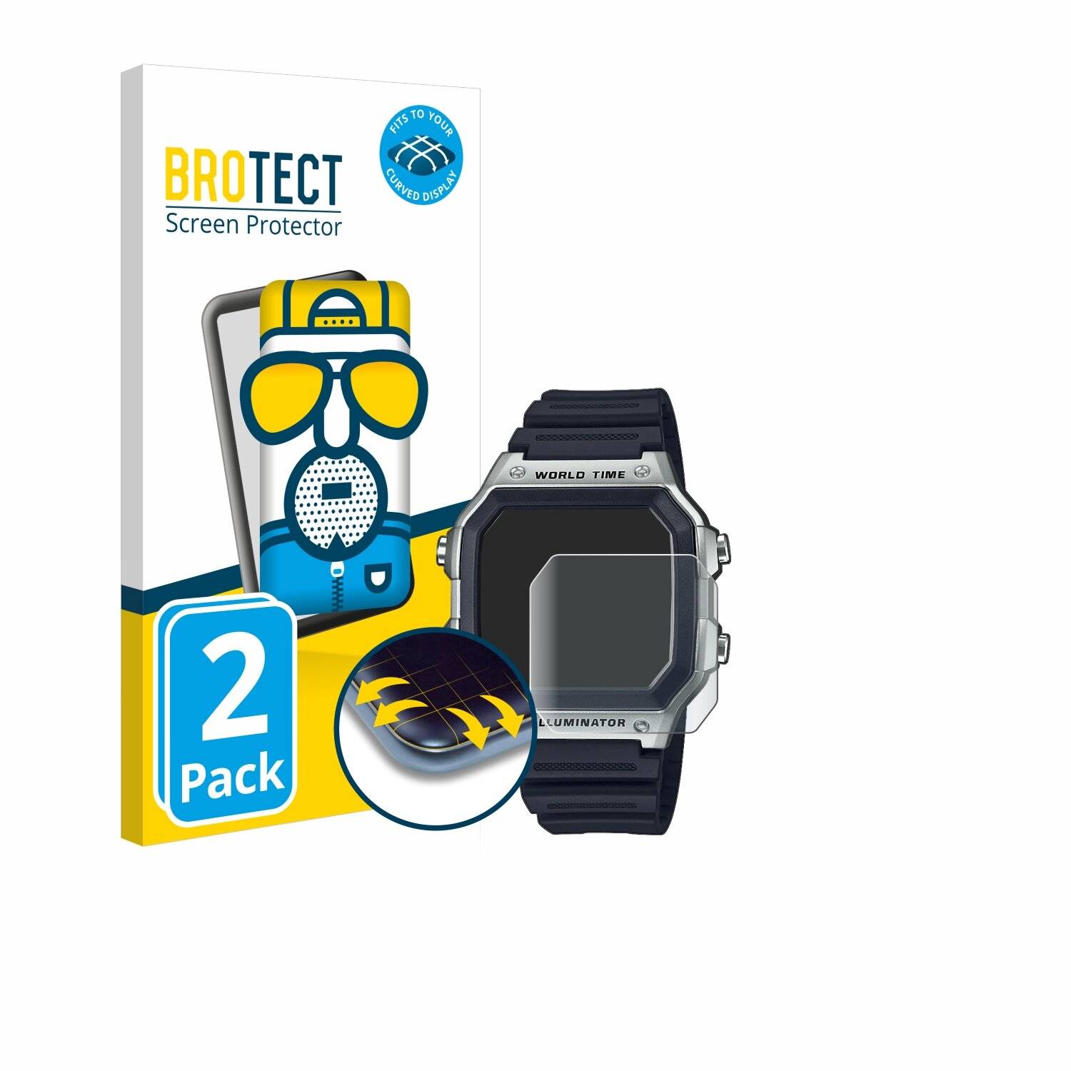 2x BROTECT Flex Matt Full-Screen Folie für Casio