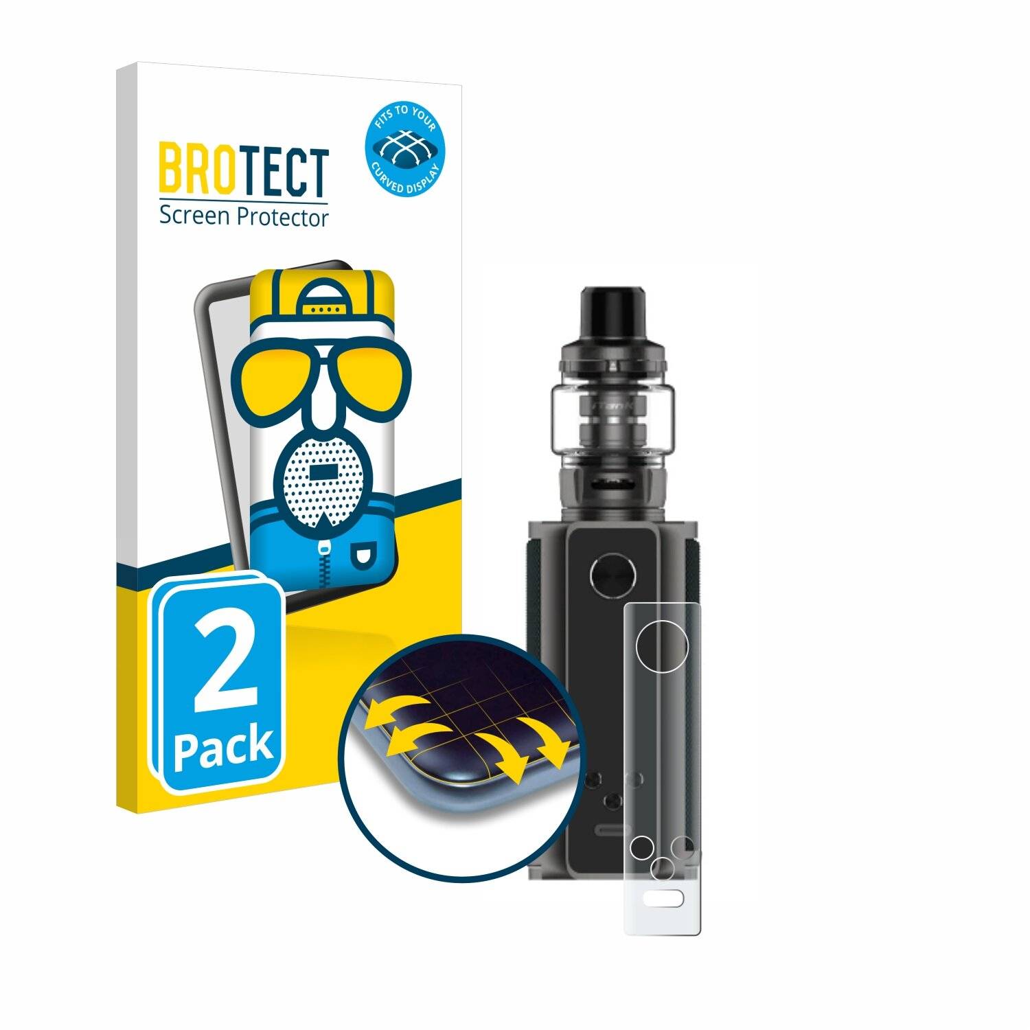 2x BROTECT Flex Matt Full-Screen Folie für Vaporesso Target 200
