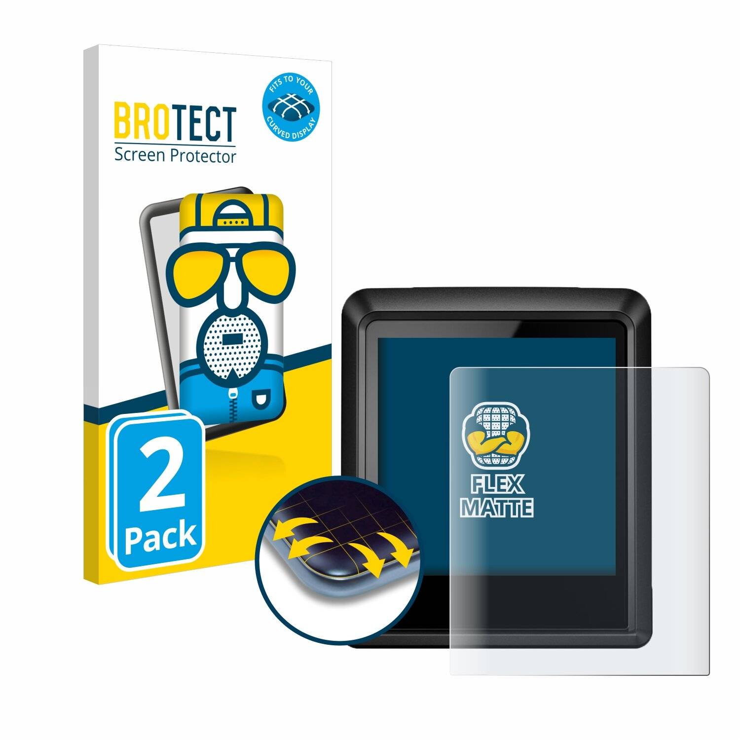 2x BROTECT Flex Matt Full-Screen Folie für Bosch Intuvia