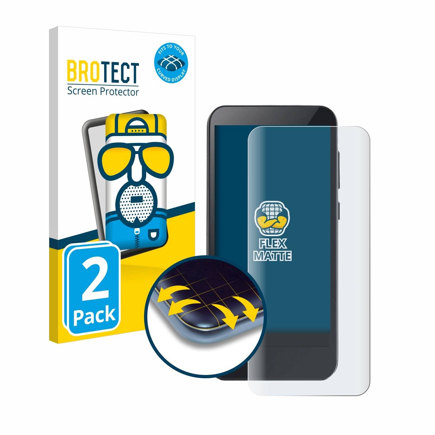 2x BROTECT Flex Matt Full-Screen Folie für Omnipod