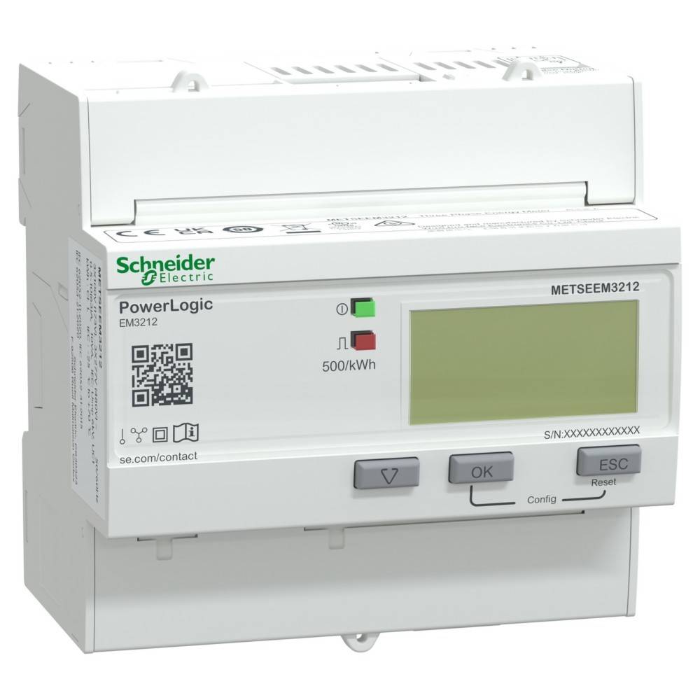 Schneider Electric Energiezähler EM3212, 3 METSEEM3212