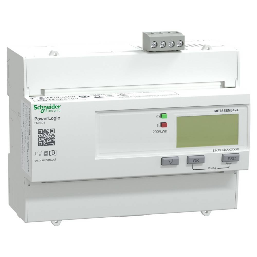 Schneider Electric Energiezähler EM3424, 3 METSEEM3424