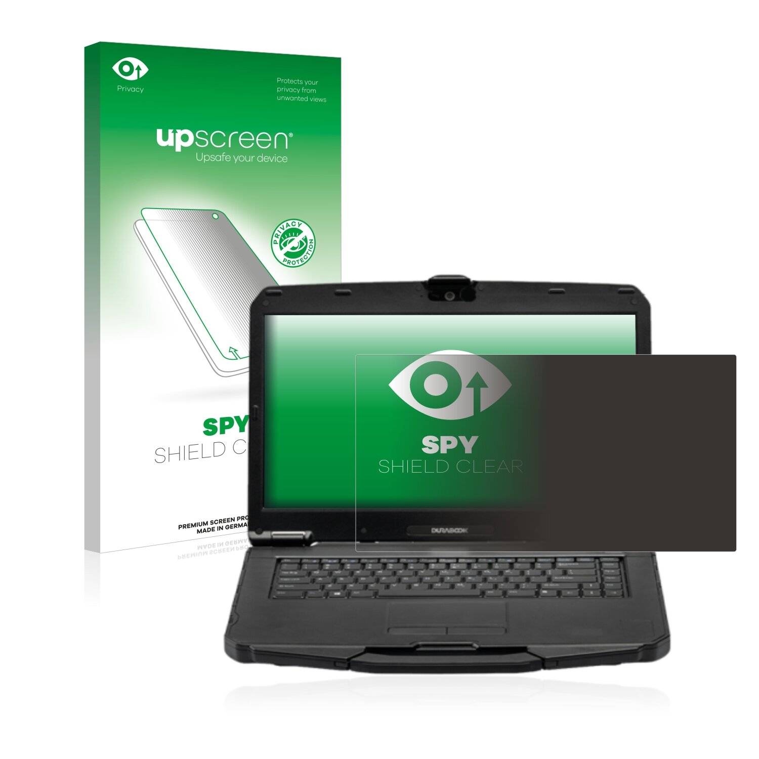upscreen Spy Shield Clear Premium Blickschutzfolie für Durabook