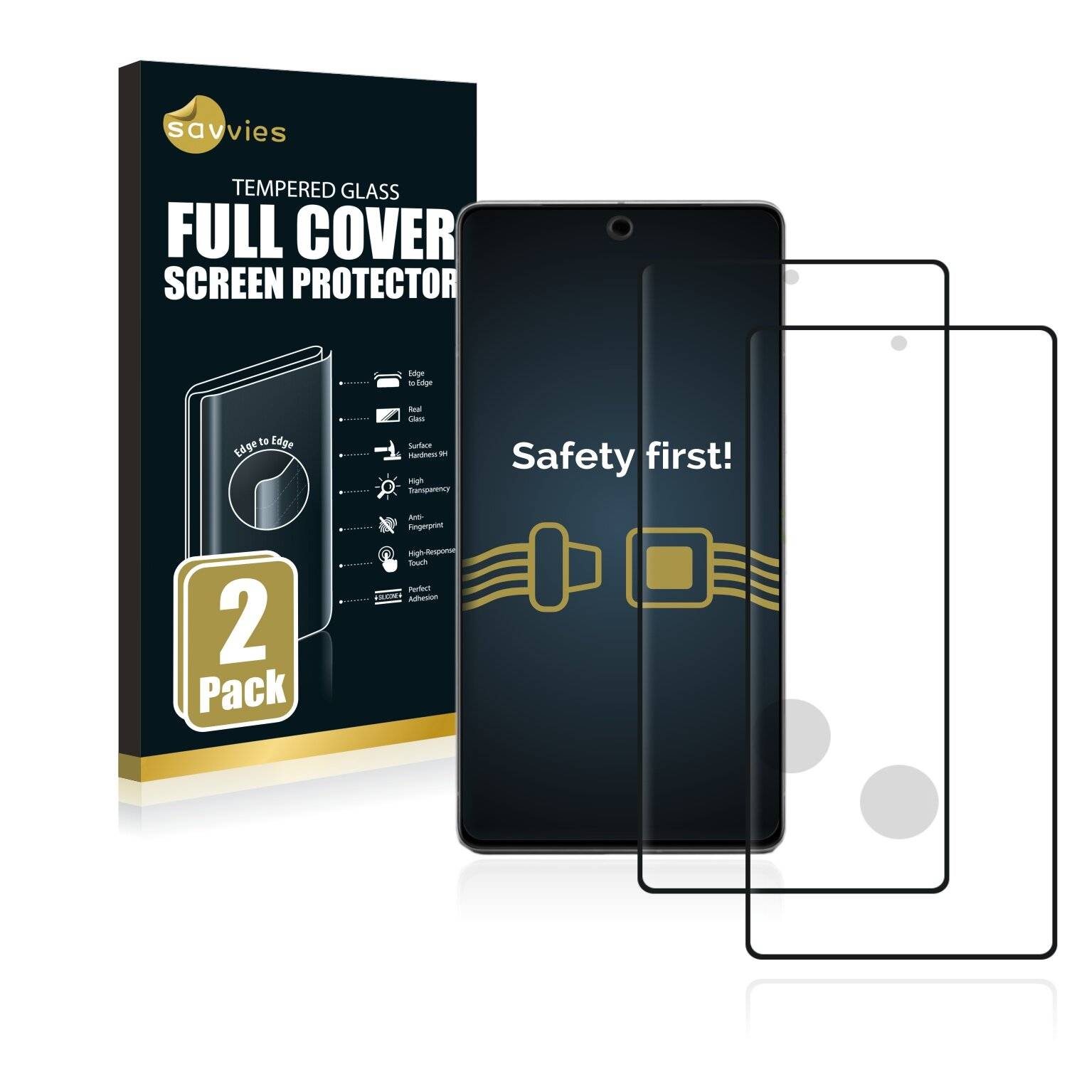 2x Savvies Xtreme Glass 3D Full Cover Schutzglas für Google Pixel 7 Pro