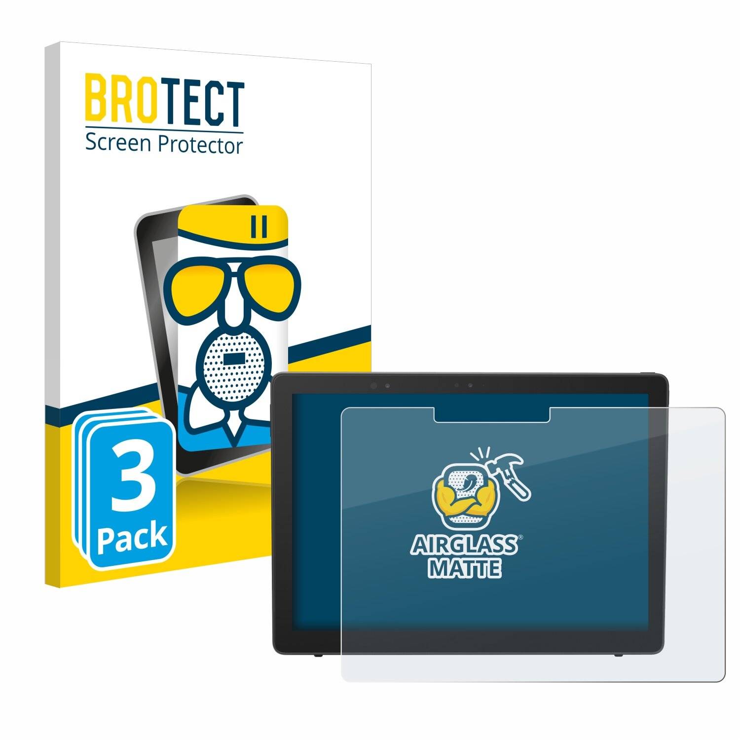 3x BROTECT AirGlass Matt Glas Panzer Folie für Dell Latitude 5290