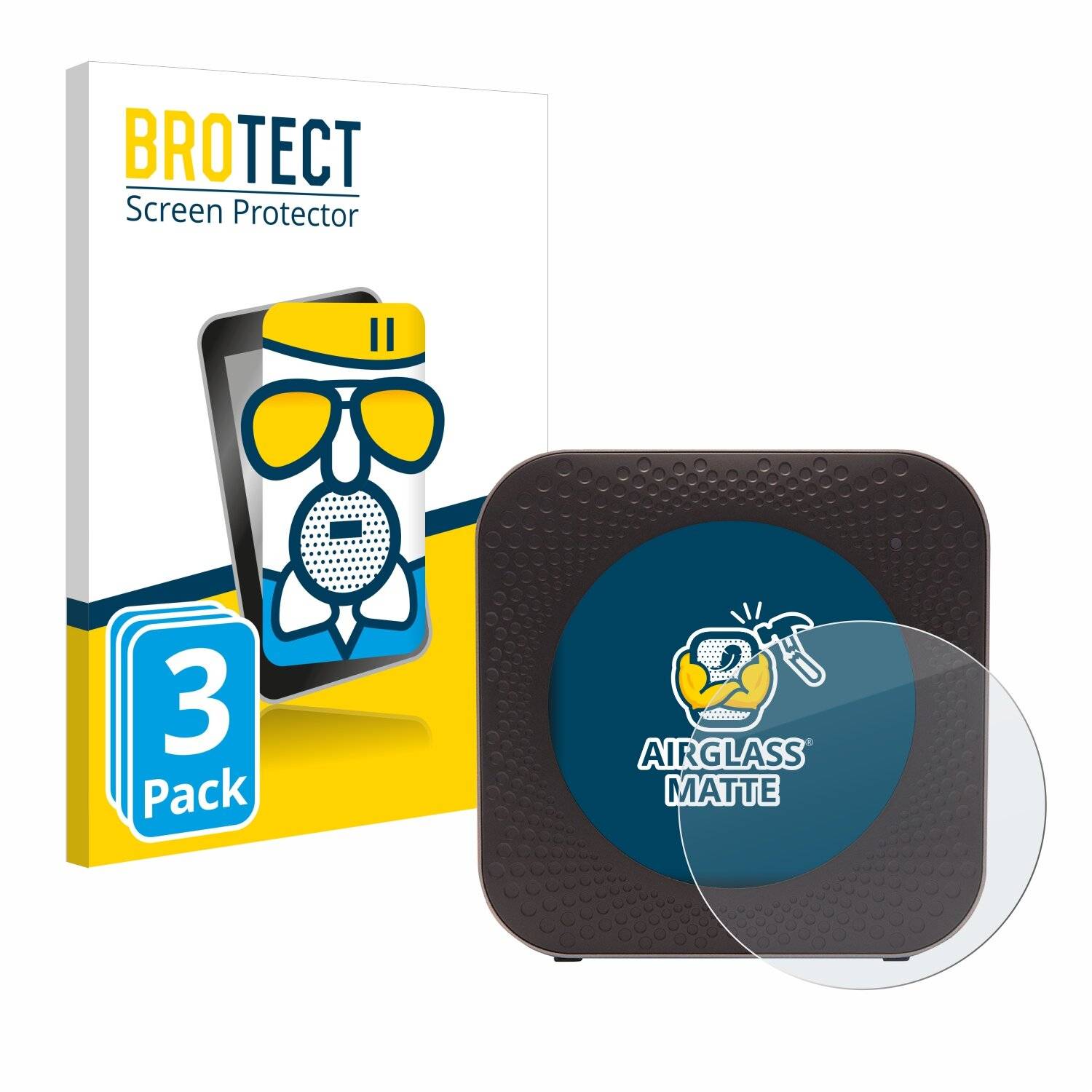 3x BROTECT AirGlass Matt Glas Panzer Folie für Netgear Nighthawk