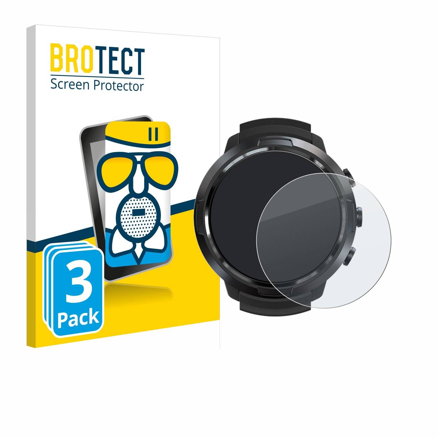 3x BROTECT AirGlass Matt Glas Panzer Folie für Suunto