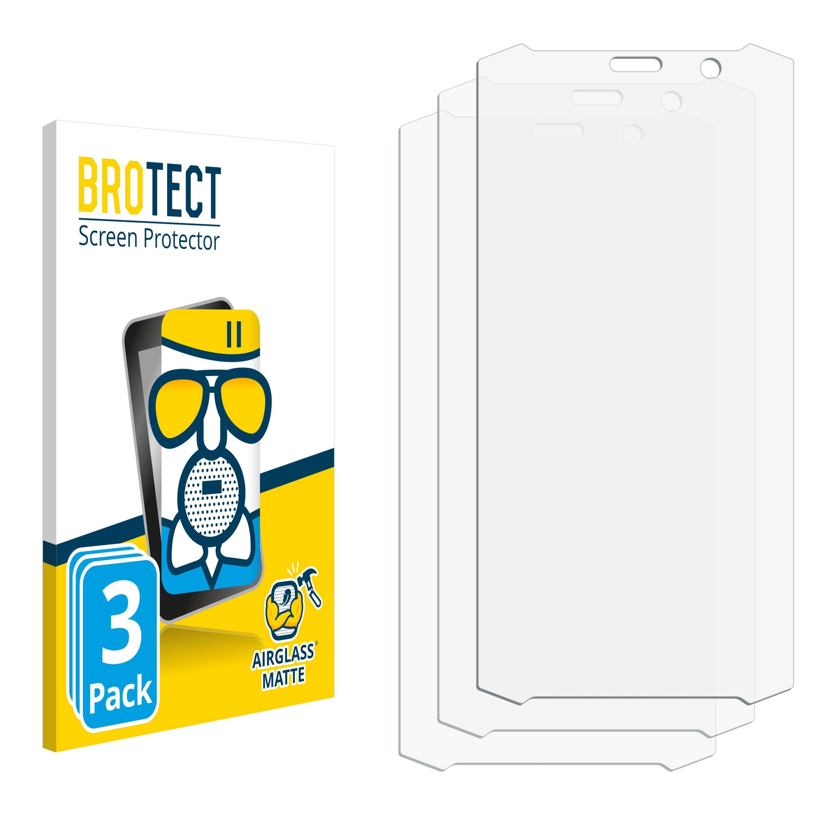 3x BROTECT AirGlass Matt Glas Panzer Folie für RugGear