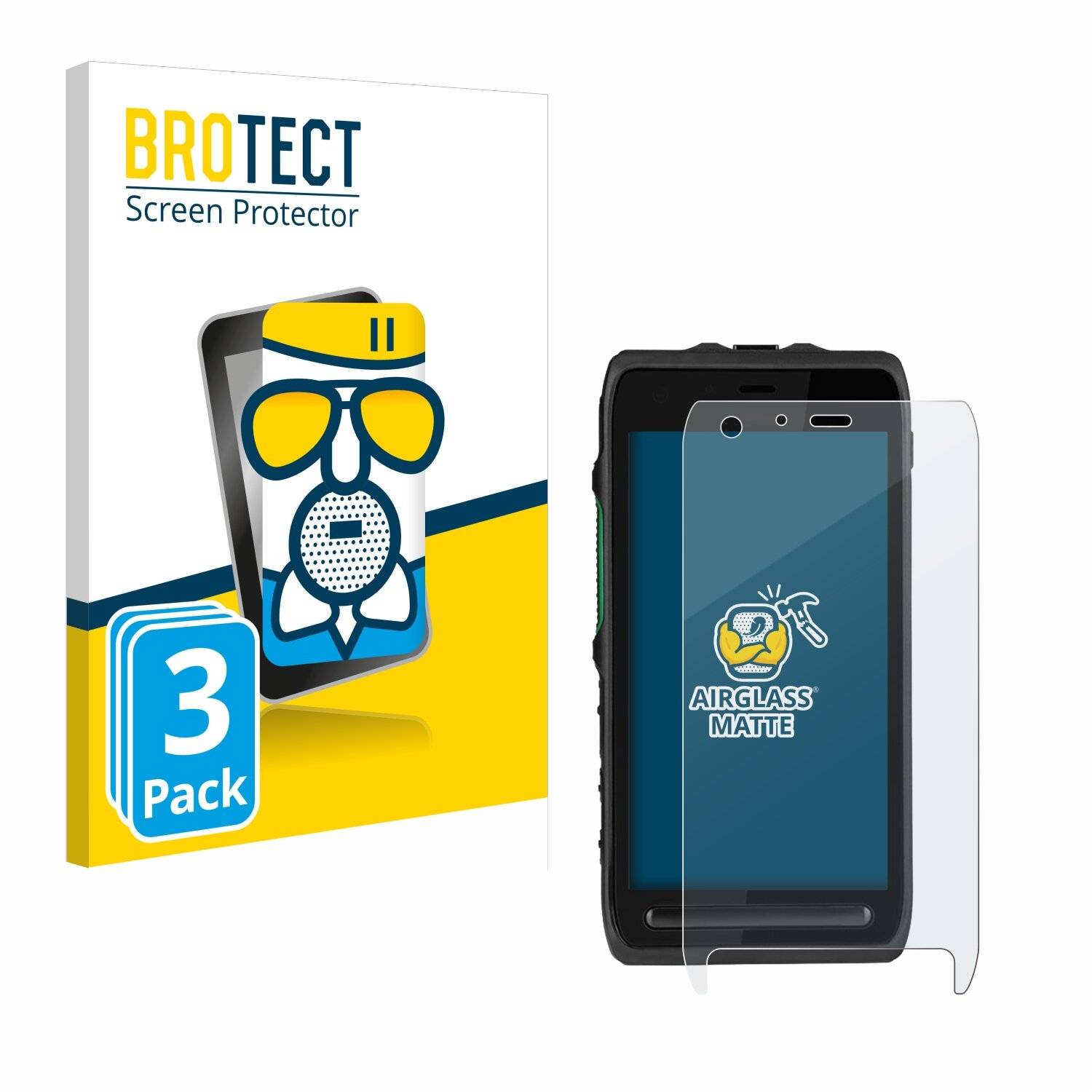 3x BROTECT AirGlass Matt Glas Panzer Folie für Motorola LEX