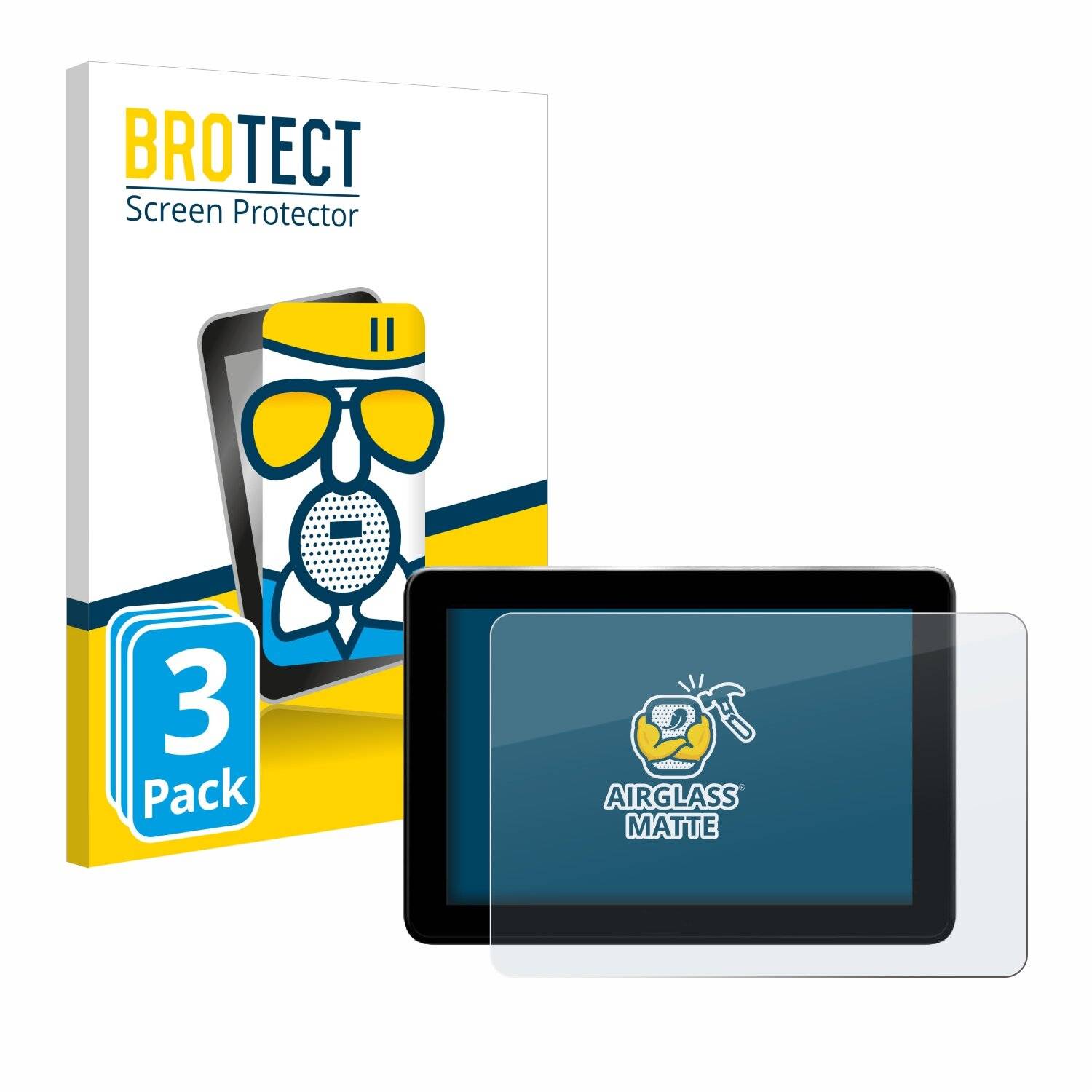 3x BROTECT AirGlass Matt Glas Panzer Folie für Trimble