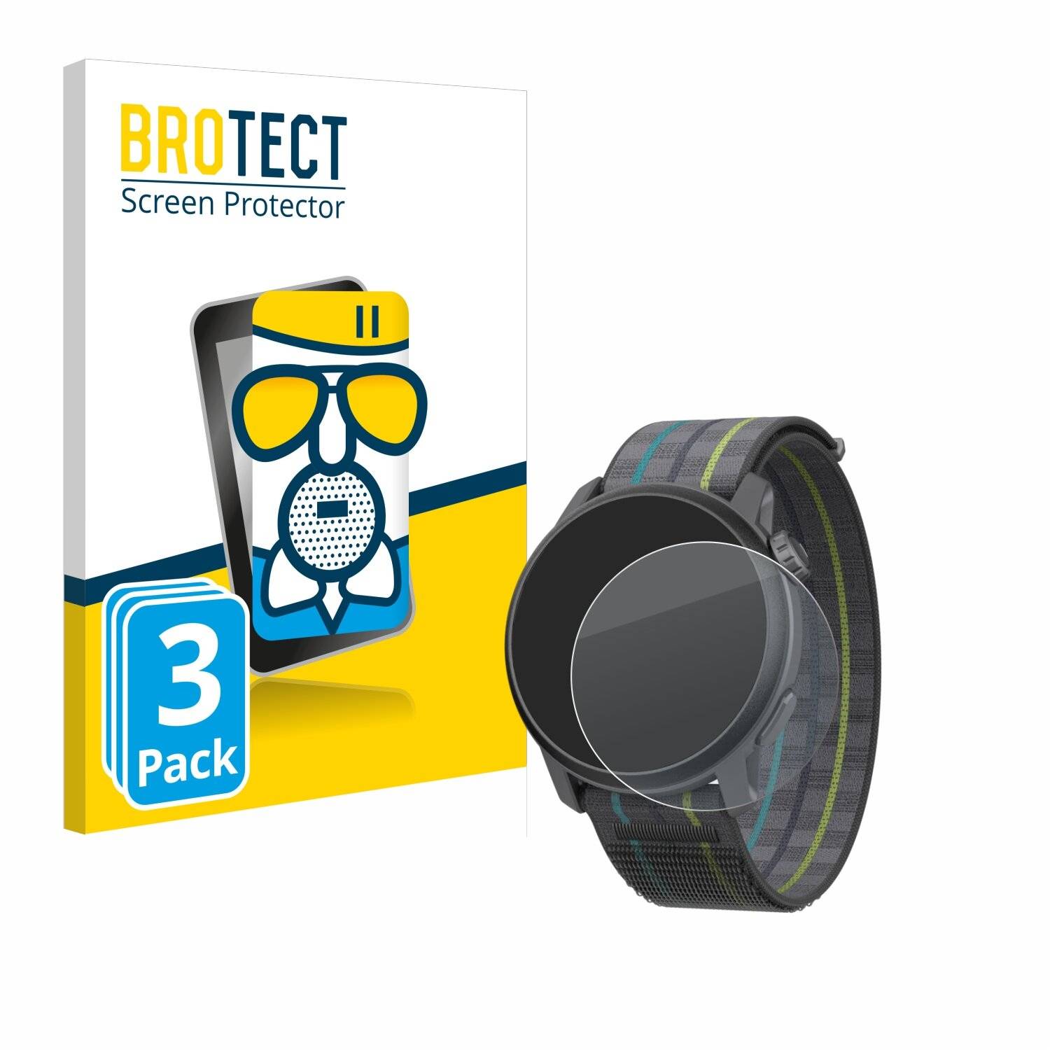 3x BROTECT AirGlass Matt Glas Panzer Folie für Coros Pace