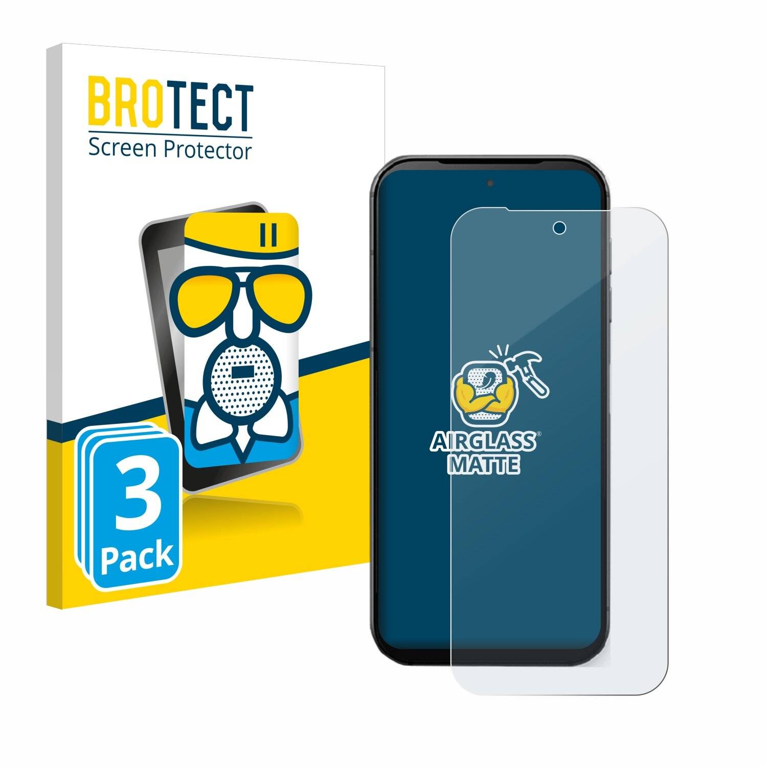 3x BROTECT AirGlass Matt Glas Panzer Folie für Fairphone