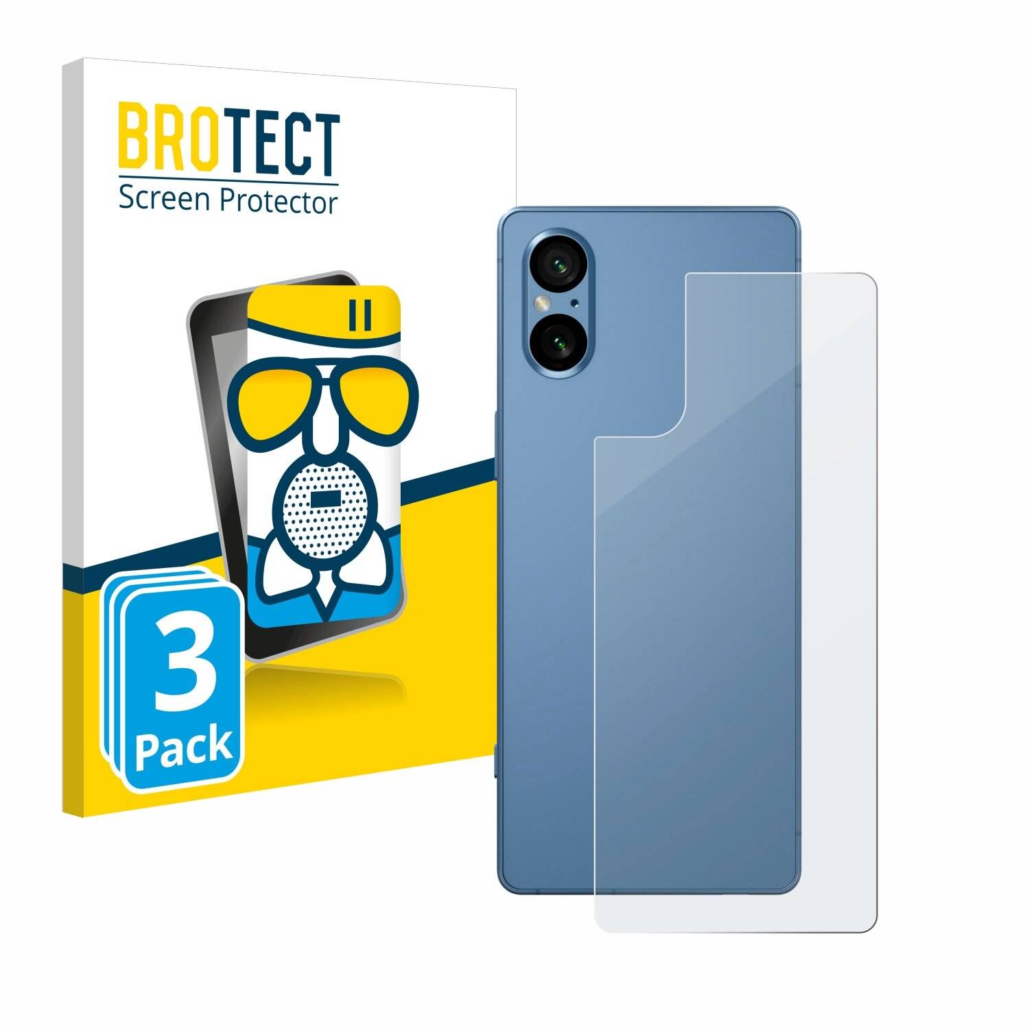 3x BROTECT AirGlass Matt Glas Panzer Folie für Sony Xperia 5 V